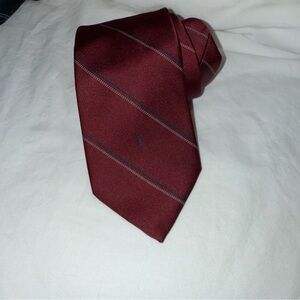 YSL striped silk tie